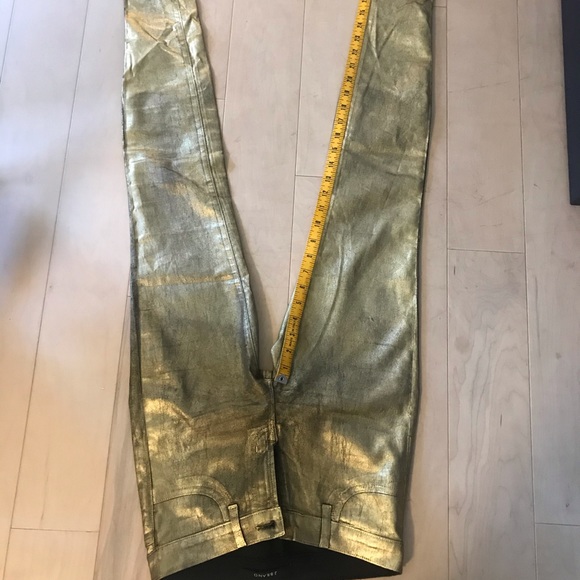 J Brand Super Skinny Gold Jeans - Picture 1 of 8